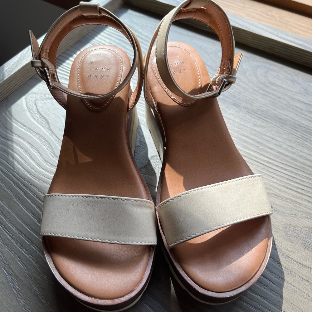 a new day Beige Sandals